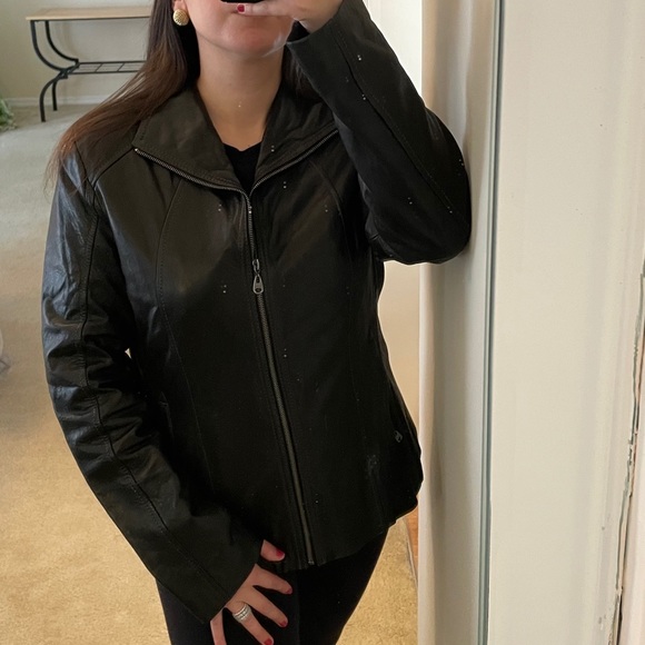 Marc New York  Leather Jacket Black L - Picture 2 of 11